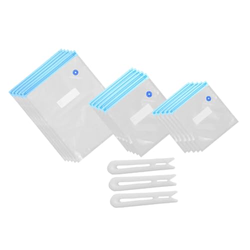 Levemolo Vacuum Food Seal Bags Set 15pcs Reusable Storage Bags for Meat Pet Food Fresh Keeping