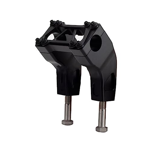 Risers de guidon 28mm noir mat 4 pouces pour moto Club Style Sportster et Softail