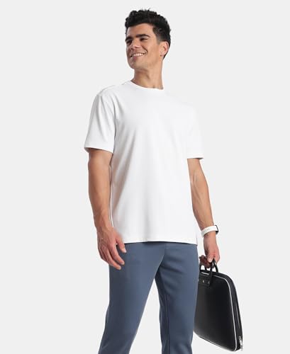 Image of Jockey AM74 Men Microfiber Fabric Round Neck Half Sleeve Activewear T-Shirt with StayFresh Treatment