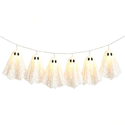 ChayWillow Halloween Ghost String Lights with Sequined Mesh - image 1