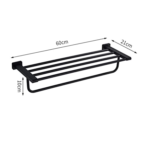 Barre de serviette de cuivre noire 60cm contre la rouille - 3