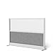 FSE 373-MW-7048-FWCGWG Modular Wall Room Divider System - Silver Frame - 70