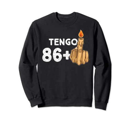 86+1 Dedo Medio Vela De Cumpleaños Para El 87º Cumpleaños Sudadera