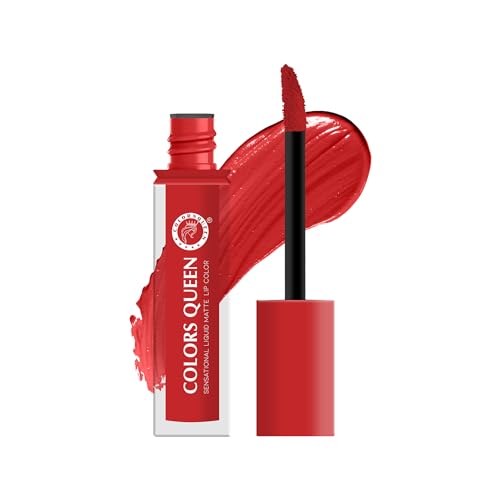 Image of Colors Queen Sensational Liquid Matte Lipstick - 7g | Long Lasting, Fade & Transfer Proof Lipstick | Highly Pigmented, Water & Smudge Proof Liquid Lipstick for Women (04 - Strawberry Shortcake)