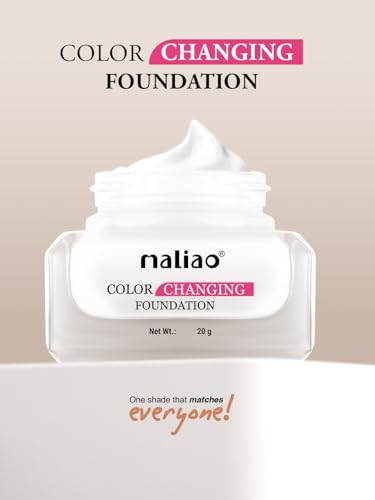 Image of Maliao Color Changing Foundation | Flawless Coverage | Skin Tone Adapting | Lightweight & Long-Lasting | Hydrating Formula | 20g