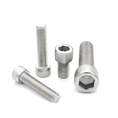Image of M6x90mm | Pack of 10 | Allen Cap Socket Head Screw Stainless Steel | Hex Allen Socket Drive Bolts | Stainless Steel 304 | Fully Threaded Machine Screws | Bright Finish