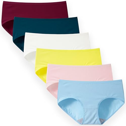 Image of INNERSY Womens Underwear Cotton Hipster Panties Regular & Plus Size 6-Pack