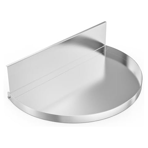 onlyfire Semi-Circular Drip Pan with Divider Cover