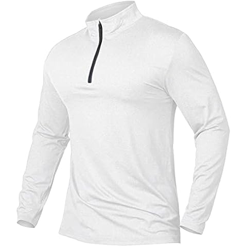 CARWORNIC Men's 1/4 Zip Sports Tops Cover