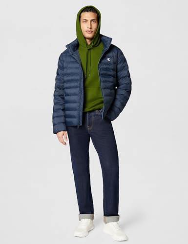 Calvin Klein 400Gsm Terry Badge Hoodie Lv04Rc274G, Felpa, Uomo, Verde (Medieval Forest), M - Immagine 5