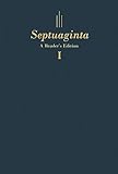Septuaginta: A Reader's Edition, Hardcover (2 vols)