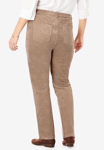 Woman Within Plus Size Corduroy Straight Leg Stretch Pant2