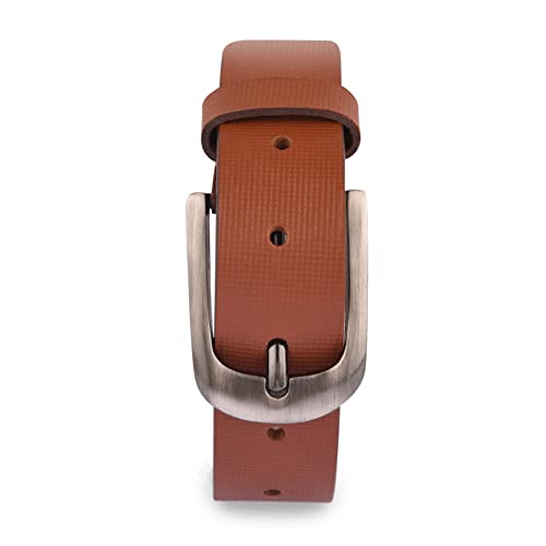 Image of Genuine Leather Belt for Kids, Black /Brown Colour Adjustable Belt with Metal Buckle, Belt for Formal, Casual & Jeans Wear, Waist 20-24-28-30 Inch 3|5|7|9|11 Yrs