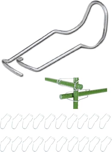 Shantia 支柱 ジョイント 固定金具 クロスバンド 園芸 固定金具 簡単設置 20本セット 支柱の太さ 16mm対応