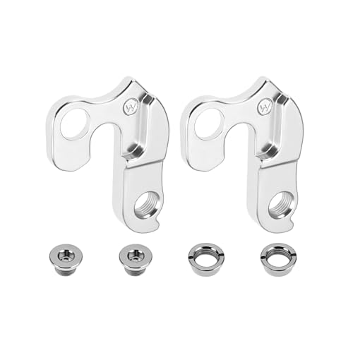 YINETTECH 2 Sets Fahrrad Umwerferhaken Schaltwerk Schaltauge 206375 Kompatibel mit Scott Kompatibel mit Aspect Kompatibel mit Atacama Silber