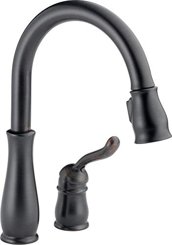 Delta Faucet Leland Oil Rubbed Bronze Kitchen Faucet, Kitchen Faucets with Pull Down Sprayer, Kitchen Sink Faucet, Faucet for Kitchen Sink with Magnetic Docking, Venetian Bronze 978-RBWE-DST