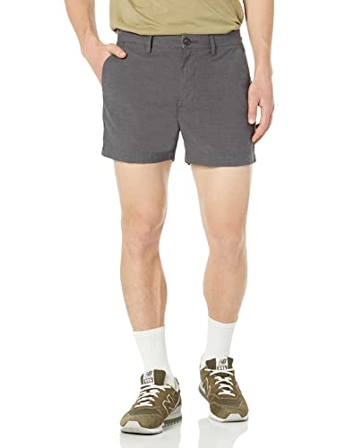 Image of Amazon Essentials Men's Slim-Fit 5 inch Flat-Front Comfort Stretch Khaki Chino Shorts with Elastic Waistband