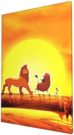 Amazon The Lion King ライオン キング アートパネルアートポスター防湿キャンバスアートインテリア絵画壁掛け装飾絵画装飾軽くて設置が簡単 40x60cm ウォールステッカー オンライン通販