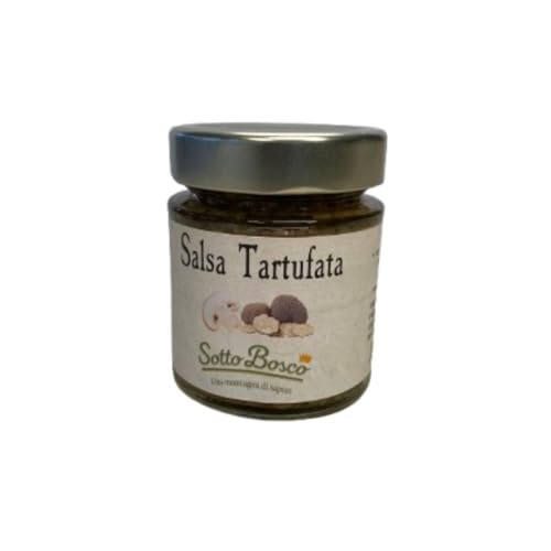 Re Porcino - Salsa Tartufata 140 g | con Trufa Negra | Producto italiano | Ideal para rellenar sándwiches, bruschettas, risottos y condimentar platos principales