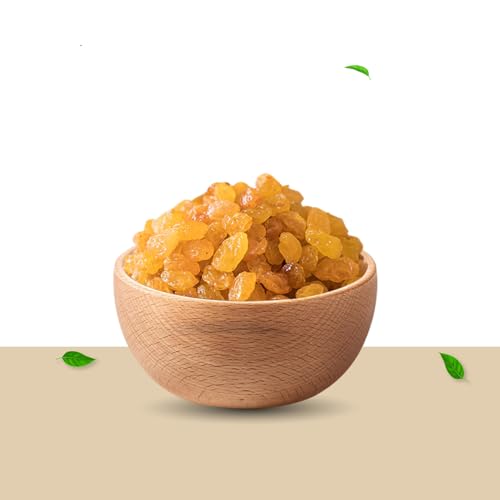 Image of KitchenSmith Golden Raisin Seedless - Pack of 2 (500gm Each) | Dakh, Indian Kishmish, Raisins | Premium Long Raisins & Naturally Sourced Dry Fruits
