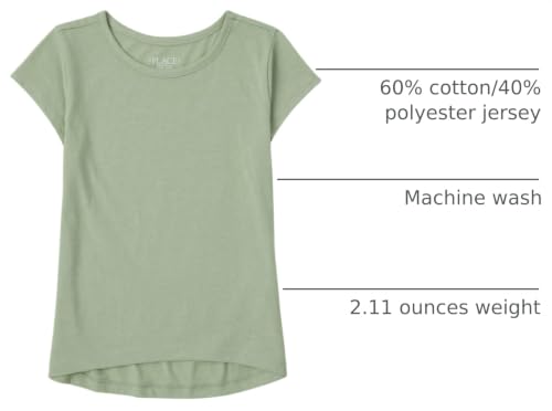 Image of The Children's Place girls Short Sleeve High Low Top