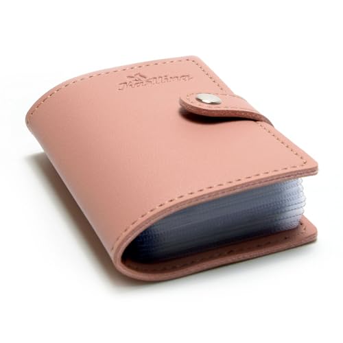 Image of Karlling Soft Leather Case Wallet Bag Holder for 20 Credit Cards (Pink)