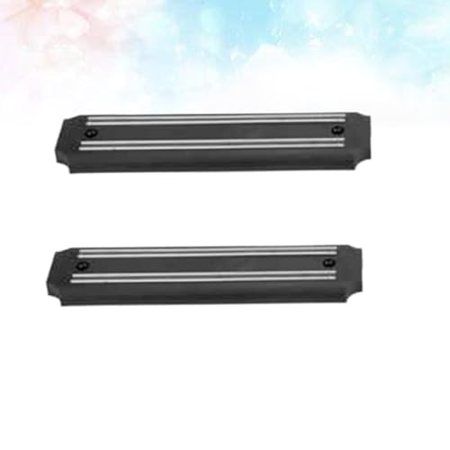 Portacuchillos magnético negro de hierro galvanizado resistente para pared 8