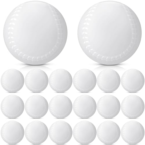 VioraWhite 20 Pack Pitching Machine Balls, Balls Foam Practice Baseballs