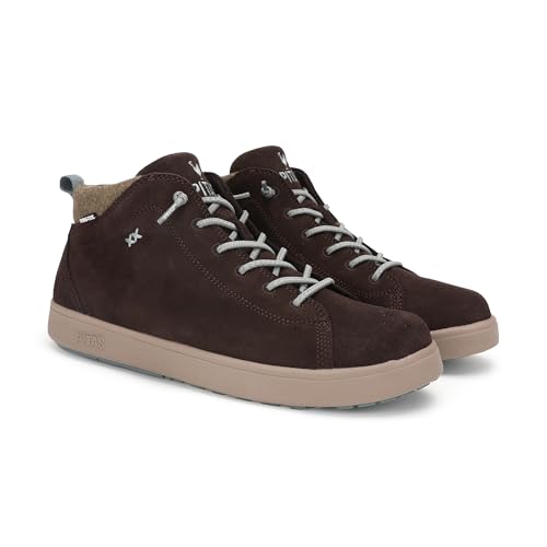 PITAS | AUSTIN | Botas Hombre Casual | Botín Serraje | Bota Urbana Caña Baja | Mocasines | Náuticos Invierno | Zapatillas Casual | Zapatos sin Cordones | Calzado Walkinpitas | Marron 43