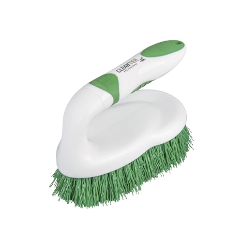 Image of Restaurantware Green and White All Purpose Scrub Brush, 5.9 in