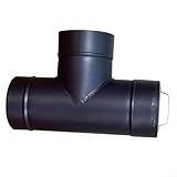 Chimenea de acero inoxidable de 6 pulgadas con tapa de limpieza integrada: cuenta con un puerto de acceso integrado para una eliminación rápida y sin herramientas de la acumulación de hollín y creosota, asegurando una eficiencia óptima de corriente de aire y reduciendo el tiempo de mantenimiento anual.