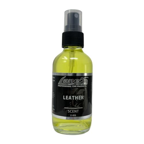 Lane's Premium Car Air Fresheners - Leather Scent Water Based - 4oz Eliminate Bad Odors of Pet & Food From Car Interior Leather, Carpet, Upholstery Great For Cars, Trucks, SUVs, RVs & More