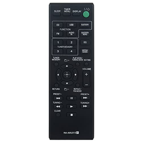 Caratteristiche: 1. Questo è un telecomando sostitutivo. 2. Non sono necessarie impostazioni o programmazione, basta inserire nuove batterie e lavorare. 3. Sono necessarie 2 batterie alcaline, NON incluse nella confezione. 4. Modello remoto:RM-AMU212