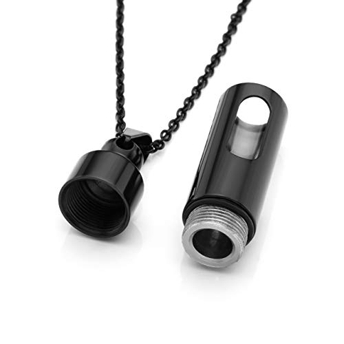 Personalized Master Custom Tube Urn Necklace for Ashes Stainless Steel Cremation Jewelry Keepsake Memorial Gift4