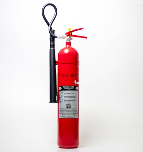 Excalibur 5 kg CO₂ Feuerlöscher *Excalibur* DIN EN 3 Brandklassen - B Zertifiziert nach DIN EN3 | 5 LE | Vielseitig einsetzbar | inkl. Wandhalterung & Instandhaltungsnachweis Marke: König Brandschutz