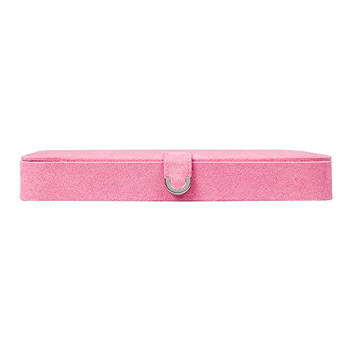 Mele and Co Cameron Plush Fabric Jewelry Box in Pink by Mele & Co. Since 1912 - Image 7