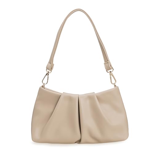 IXEBELLA Pleated PU Clutch Evening Purse for Women Dressy Formal