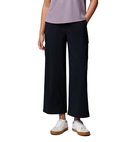 Columbia Women's All Seasons Cargo Pant, Black, Medium Short