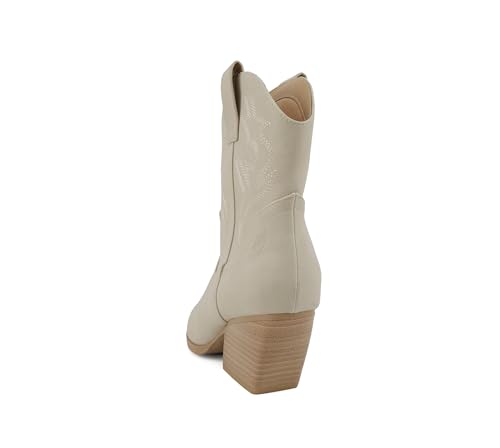 Image of Soda inchBLAZING inch ~ Women Western Bootie Pointe Toe with Low Heel (Wide Fit Available)