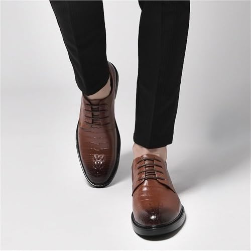 Business Leather Shoes for Men Men’s Dress Shoes Oxford Formal Wedding Classic Lace Up Comfortable Non-Slip Pointed Toe3