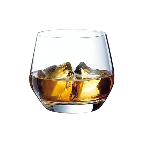 Juego de vasos de agua de cristal para mesas elegantes, set de 6 piezas de 35 cl de alta resistencia 5