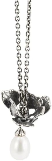 Trollbeads Delicate Flower Pendant, Silver 925, Fine Jewelry