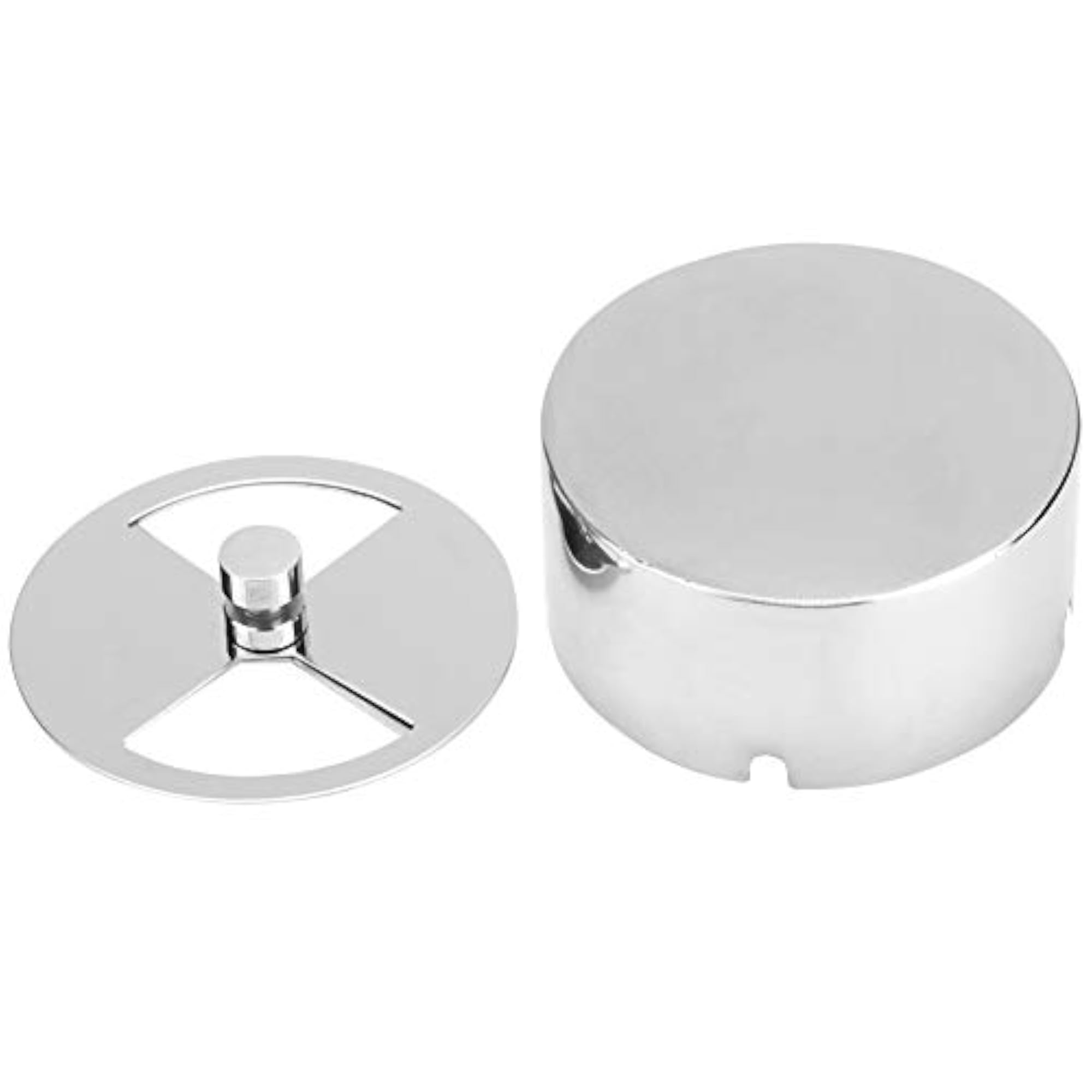 Push Down Cigarette Ashtray, Wind-Proof Design