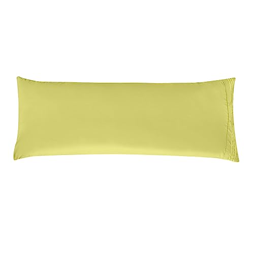 Elegant Comfort Solid Pillowcases 1500 Premium Hotel Quality Microfiber - Smooth Weave, Wrinkle and Fade Resistant, Easy Slip-On, 1-Piece Set, Body Pillowcase, Pistachio Green