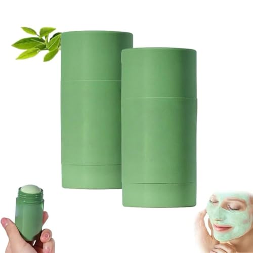 Genérico Grevea Green Tea Deep Cleanse, Greens Tea Face Mask Stick para Cara, Limpieza De Poros Profundos, HidratacióN, Control De Aceite para Hombres Y Mujeres, Toda La Piel.,2pcs