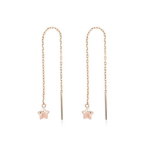 Boucles d'oreilles Pendantes pour Femme en Or Rose 18 Carats de Haute Joaillerie