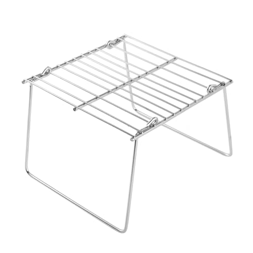 BESTonZON Parrilla De Acero Inoxidable Para Barbacoa Parrillas De Acero Parrillas Plegables Parrilla De Carbón Parrillas Para Acampar Parrilla De Malla Para Auto Parrilla Portátil