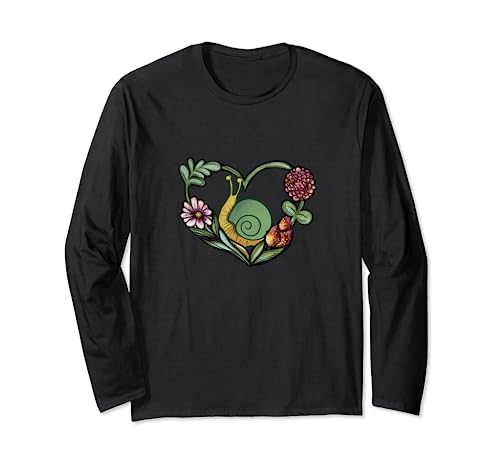 Snail Lovers Art Schneckenpost Langarmshirt
