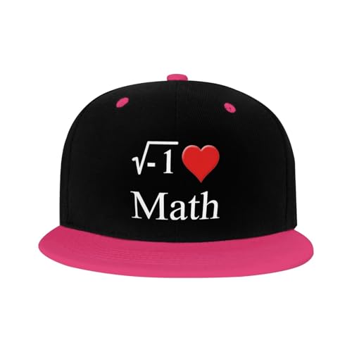 I Love Math Adult Baseball Hat Flat Top Hat Hip Hop Hat3