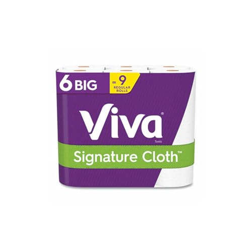 Viva Signature Cloth Paper Towels, Choose-A-Sheet - 6 Big Rolls (70 Sheets per Roll)